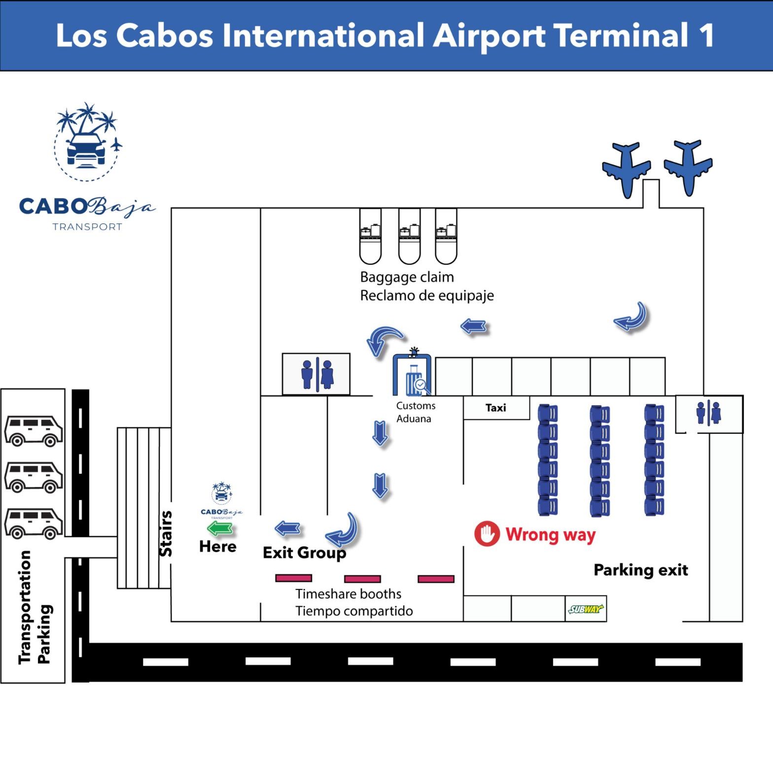 Mapa Terminal T1